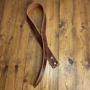 Brown leather belt